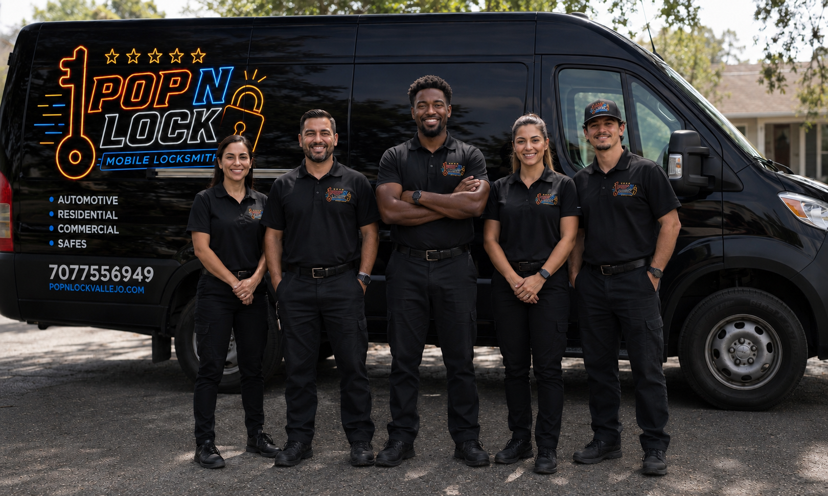 Fully-stocked mobile van — we come to you